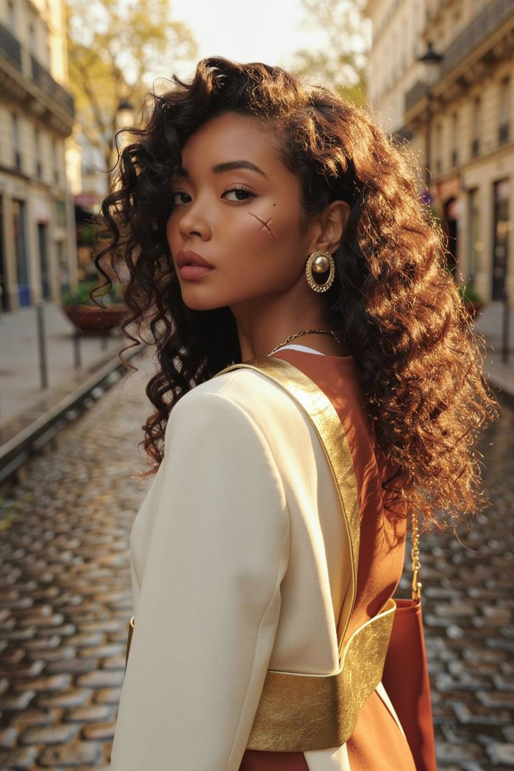 Black Model in Parisian Spring Morning Light