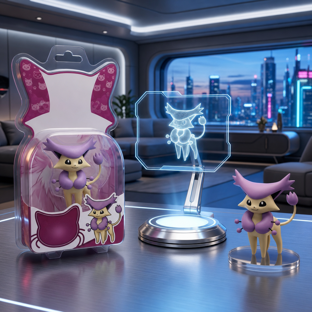 Blue-hour Luxury Figurine Product Display