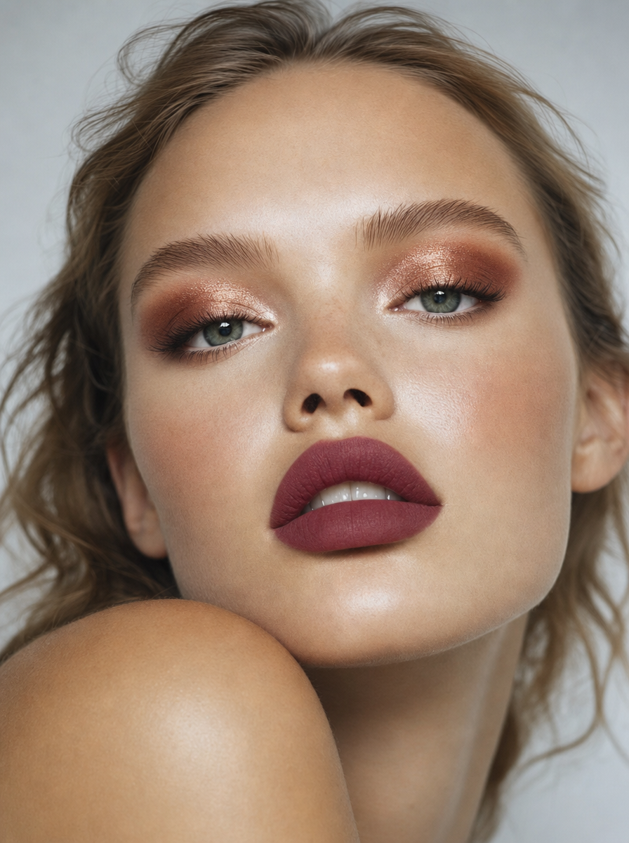 Sophisticated Beauty with Warm Bronze Tones