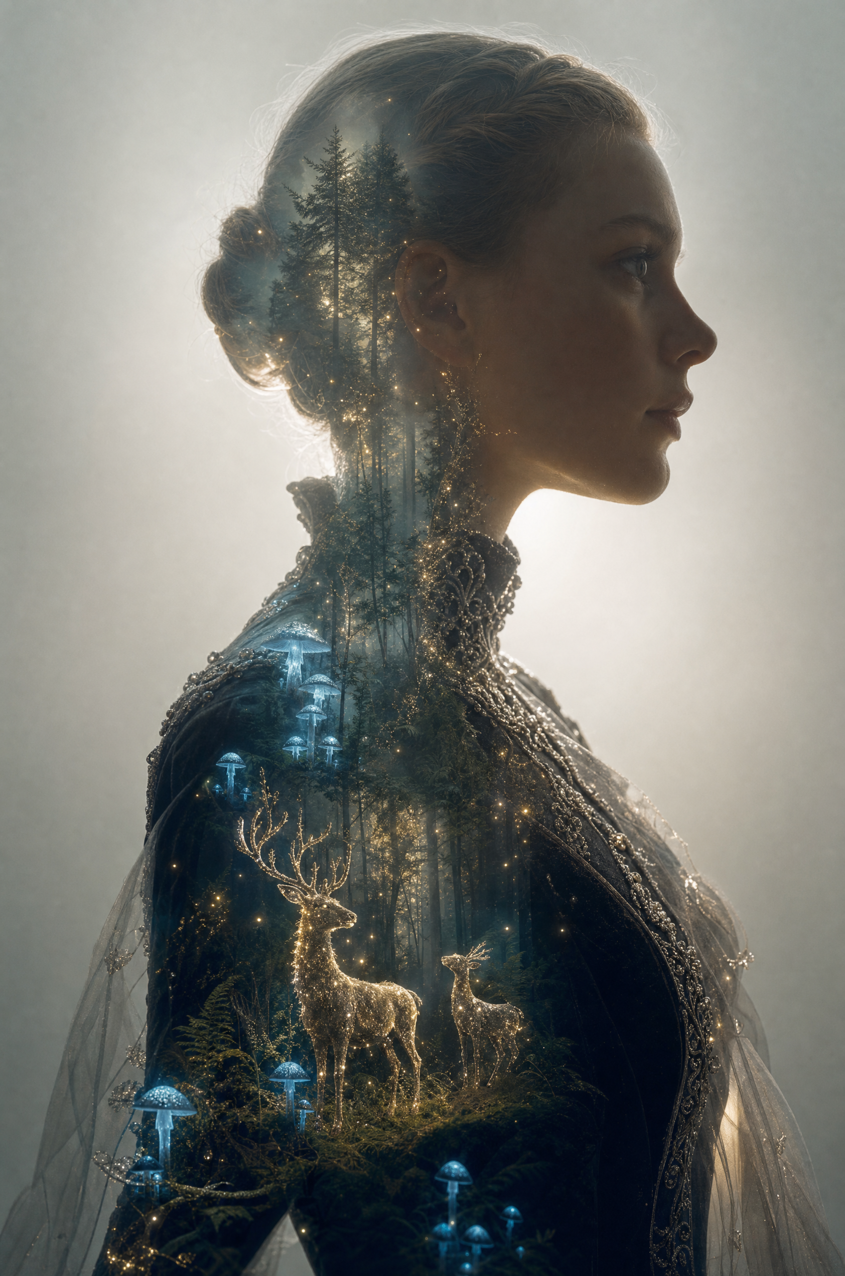 Couture Reindeer Dream in Mist