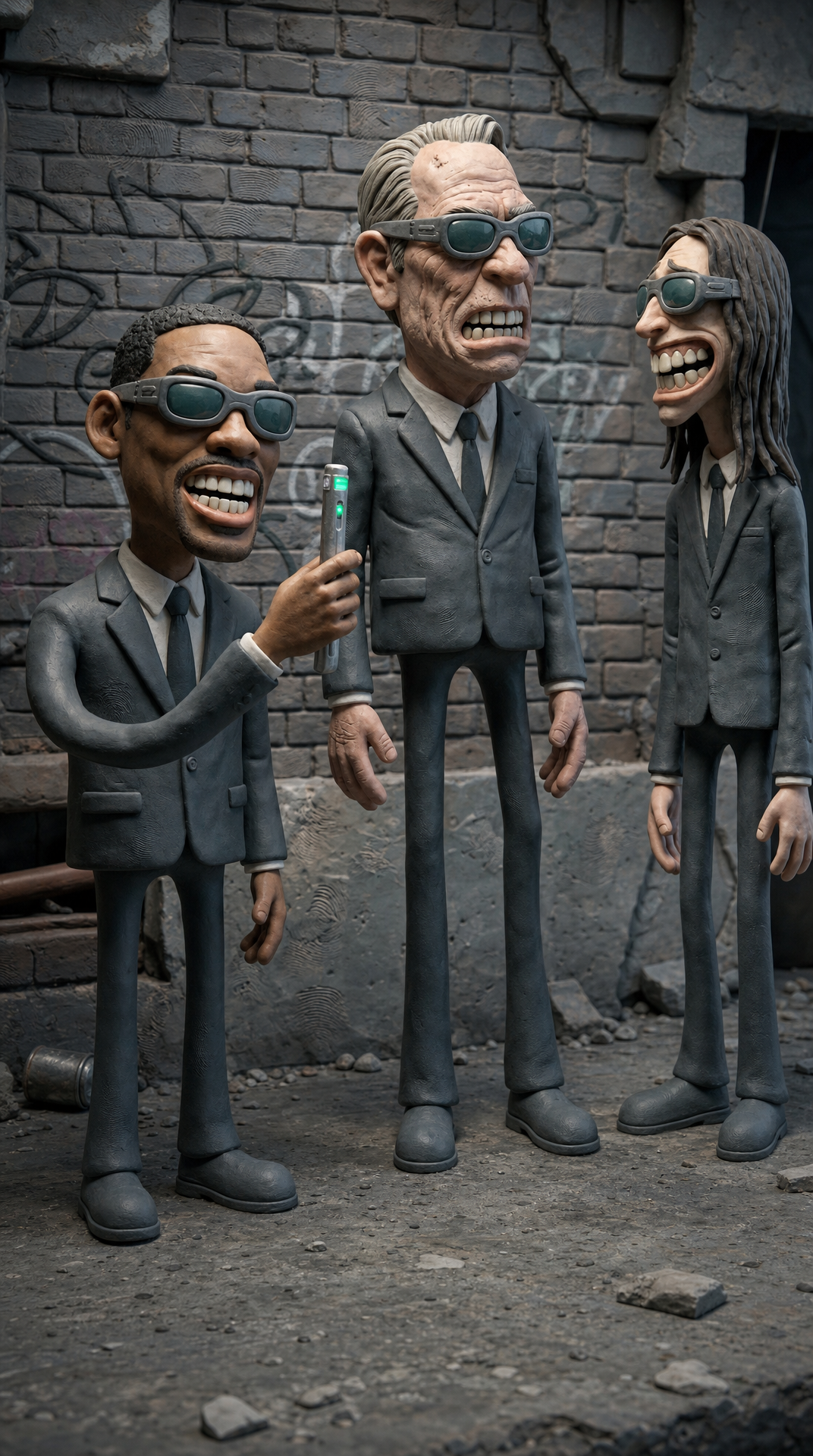 Grotesque Claymation Gangsters in Gritty Alley