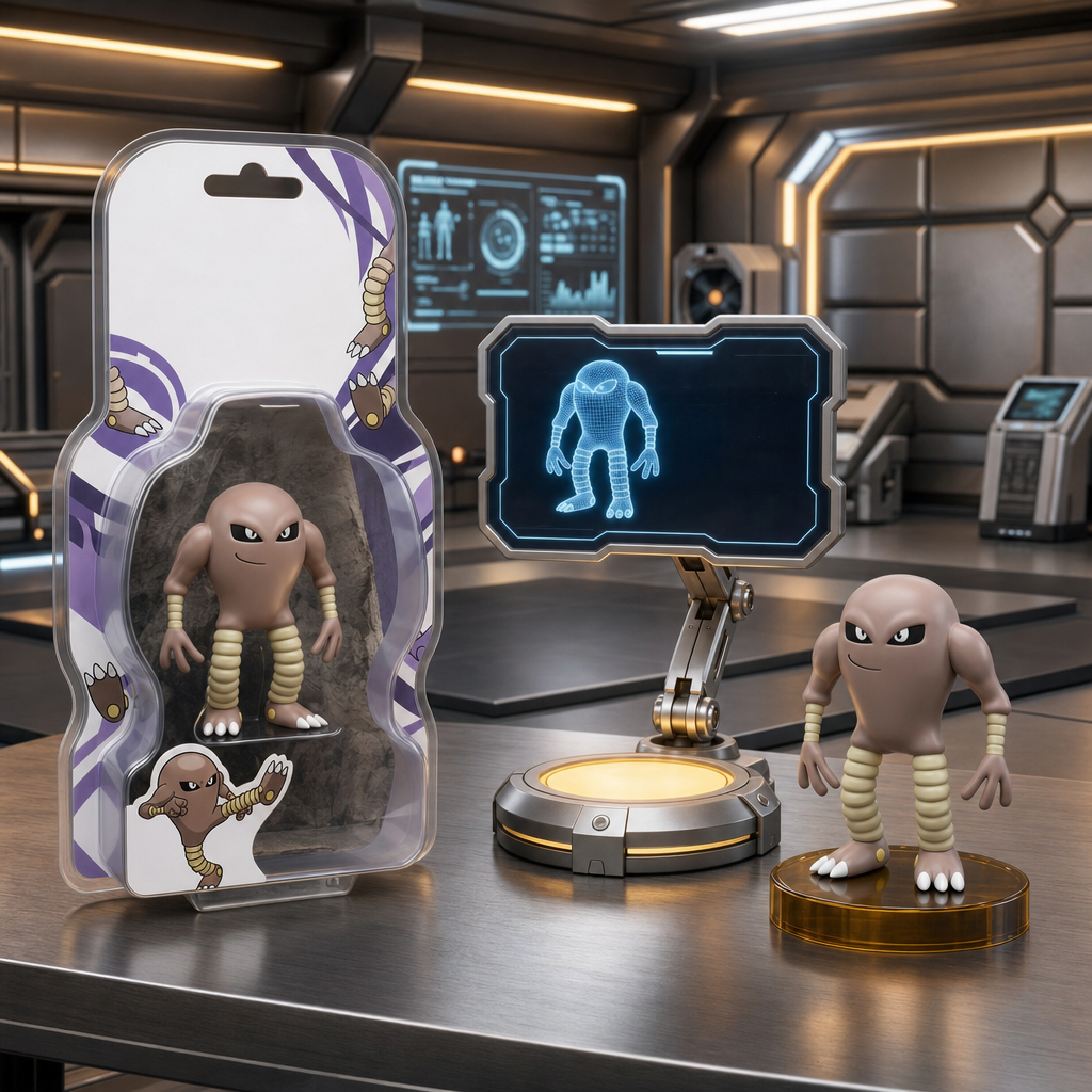 Futuristic Action Figure Holographic Display Showcase