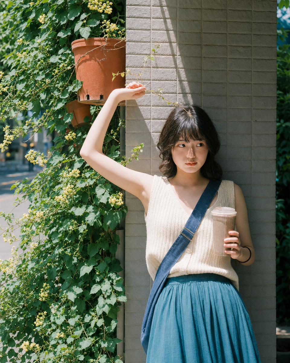 Late-afternoon Ivy Street Drink Portrait