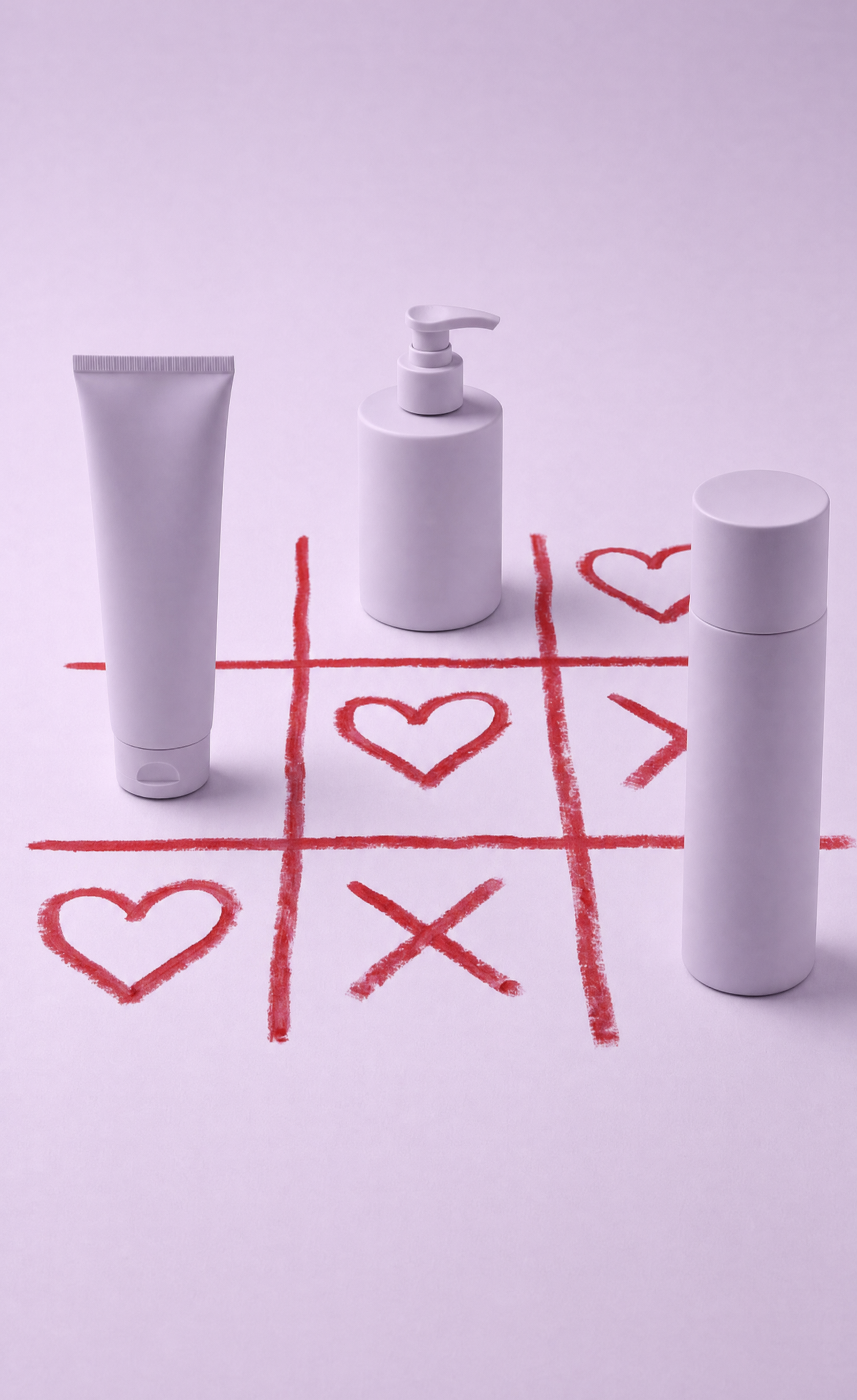 Lavender Valentine Skincare Product Still