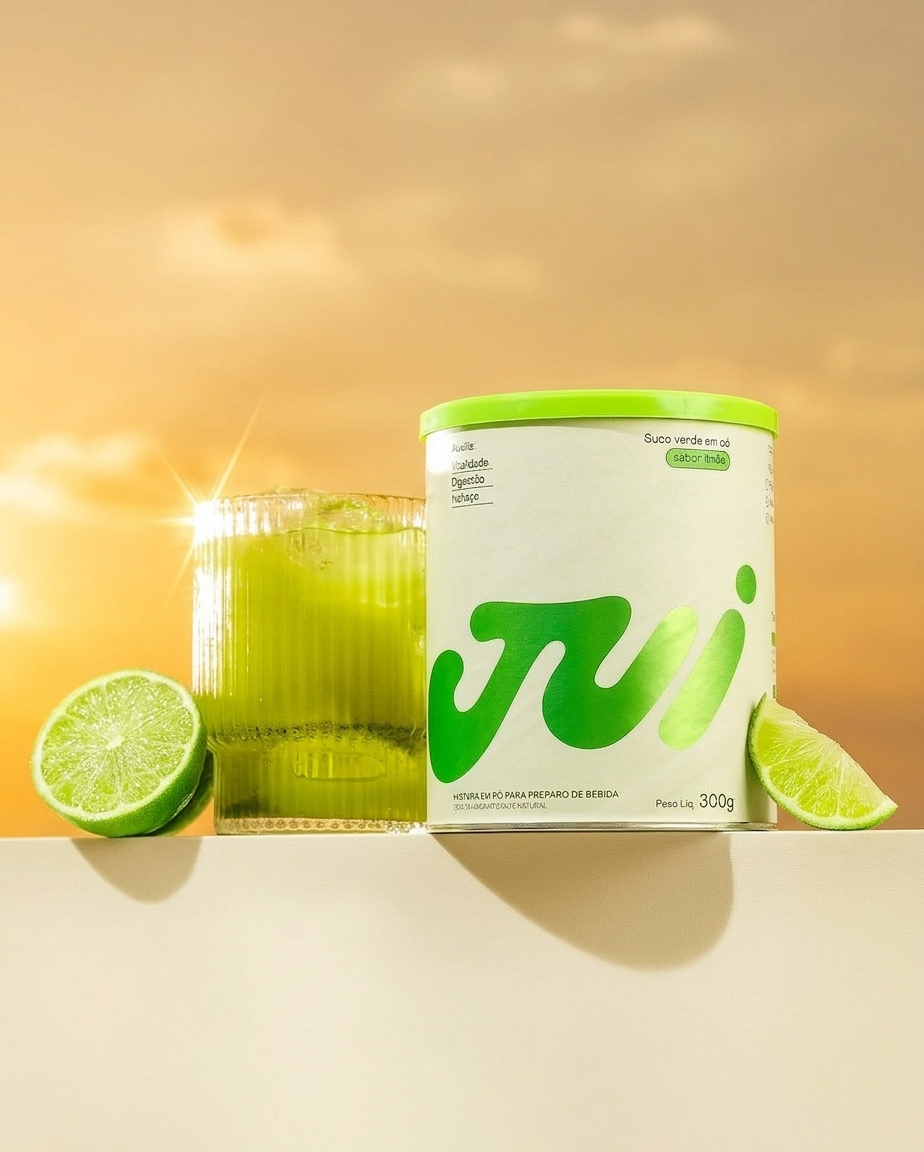 Lime Drink Canister with Sliced Limes