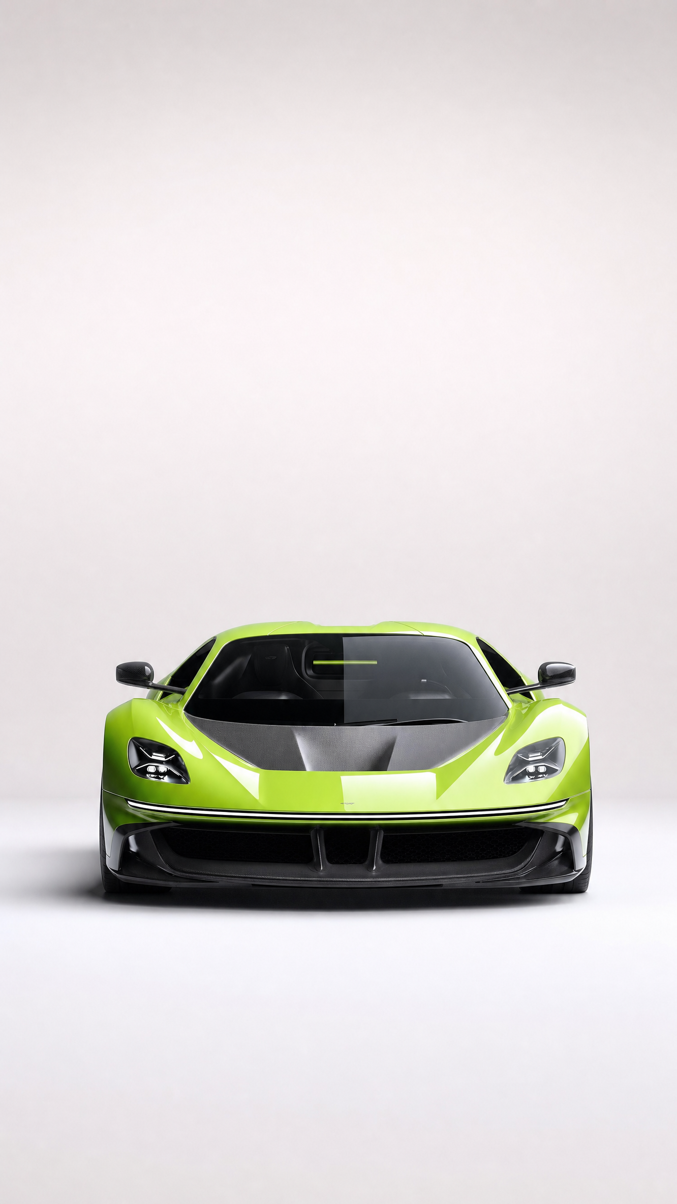 Lime Supercar with Matte Dark Hood