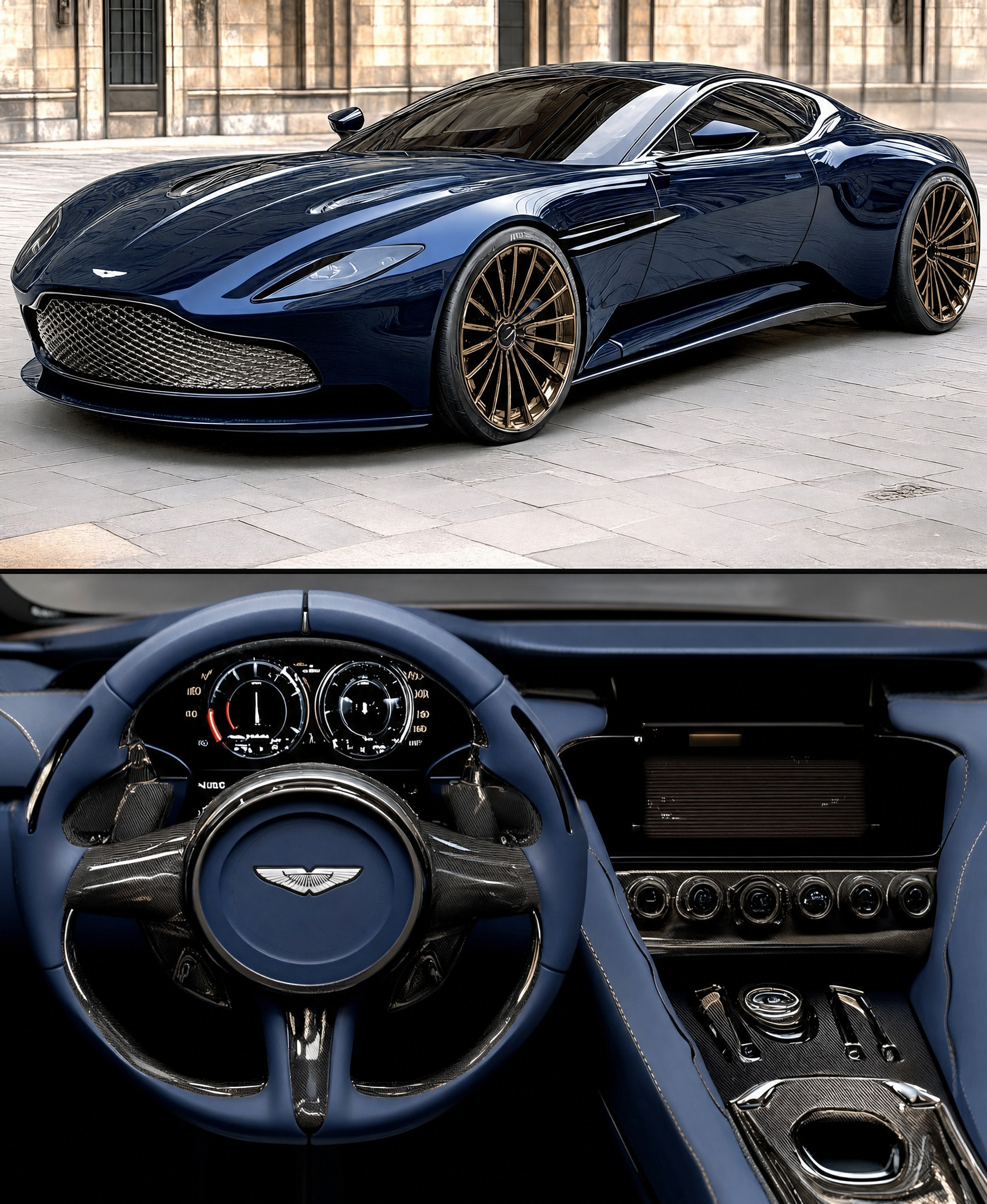Midnight Blue Grand Tourer Coupe