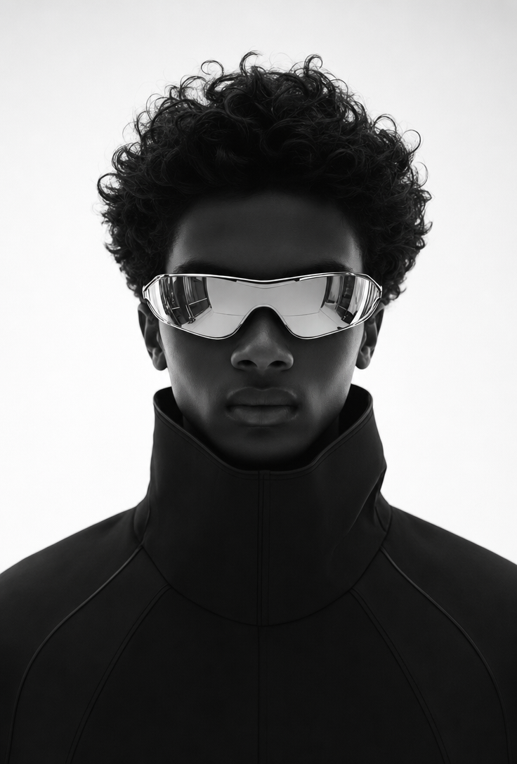 Monochrome Futuristic Sport Portrait