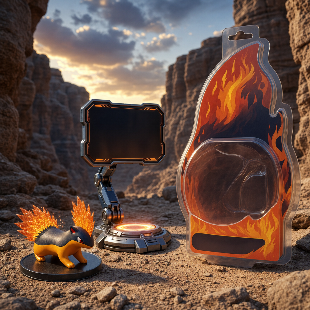 Orange ember toy in canyon blister