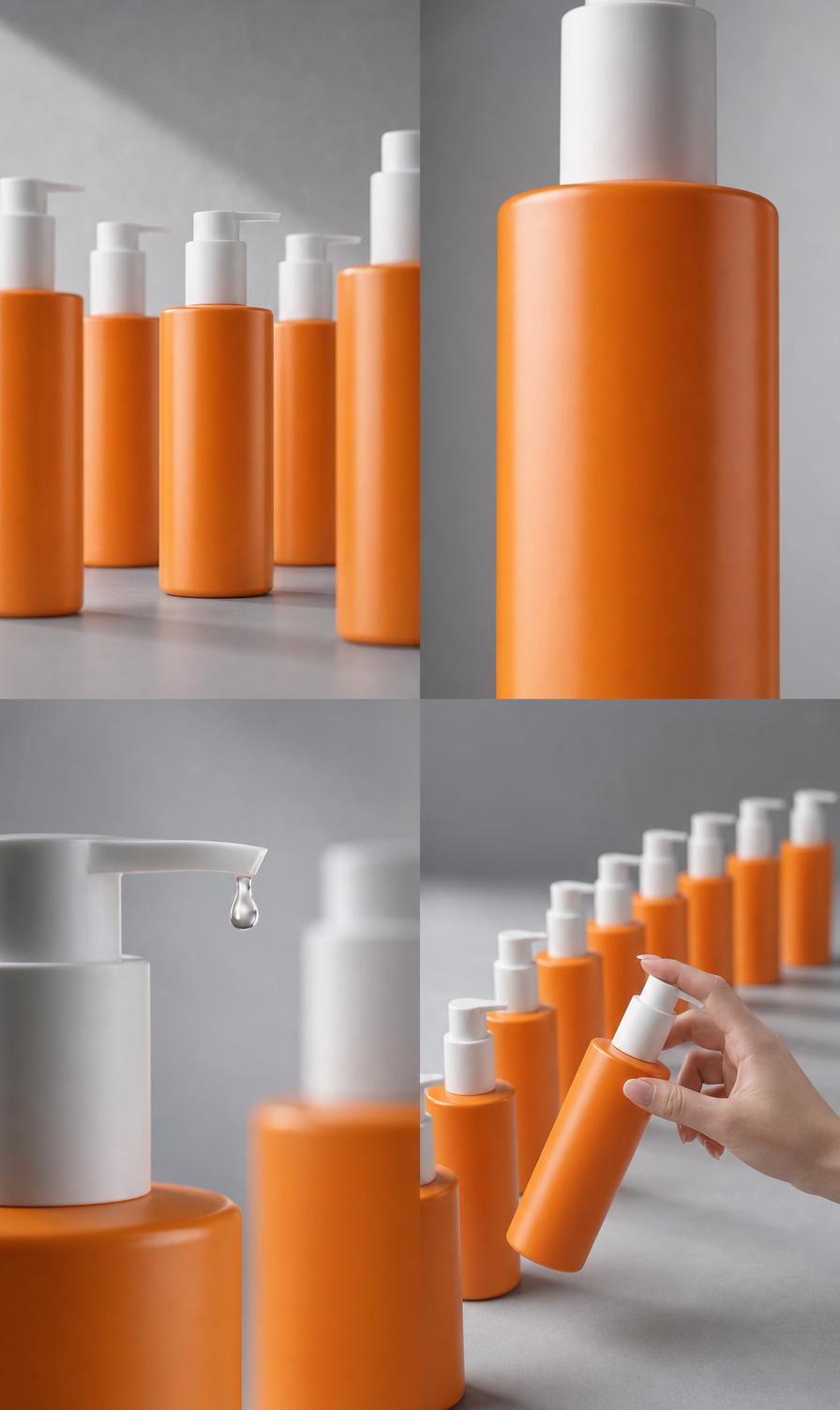 Premium Orange Leave-In Cream Bottles
