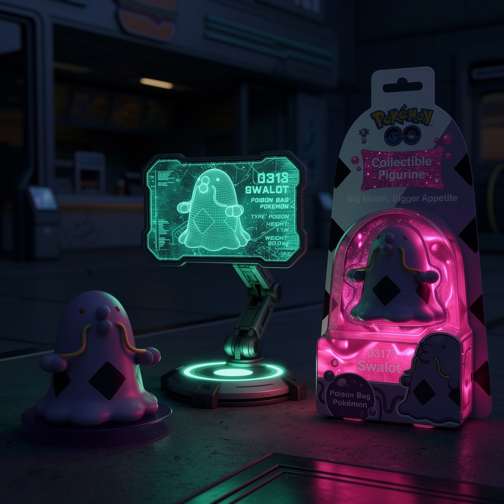 Purple Monster Figure in Neon Haze — flux-2-pro