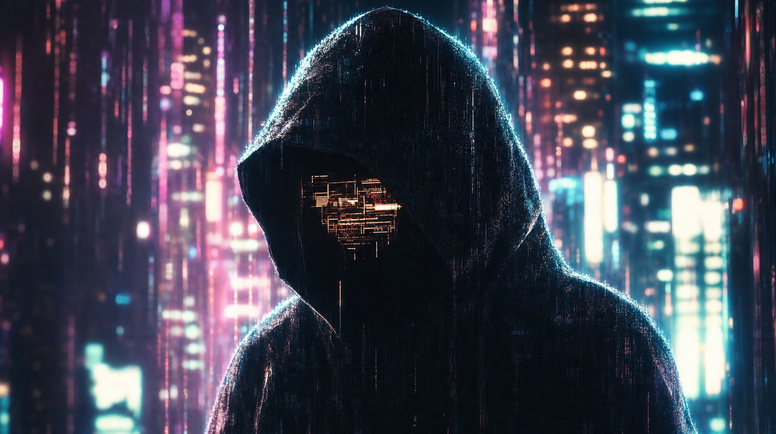 Rainy Neon Standoff in Cyberpunk