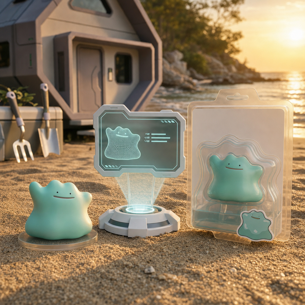 Teal Ditto in a blister display