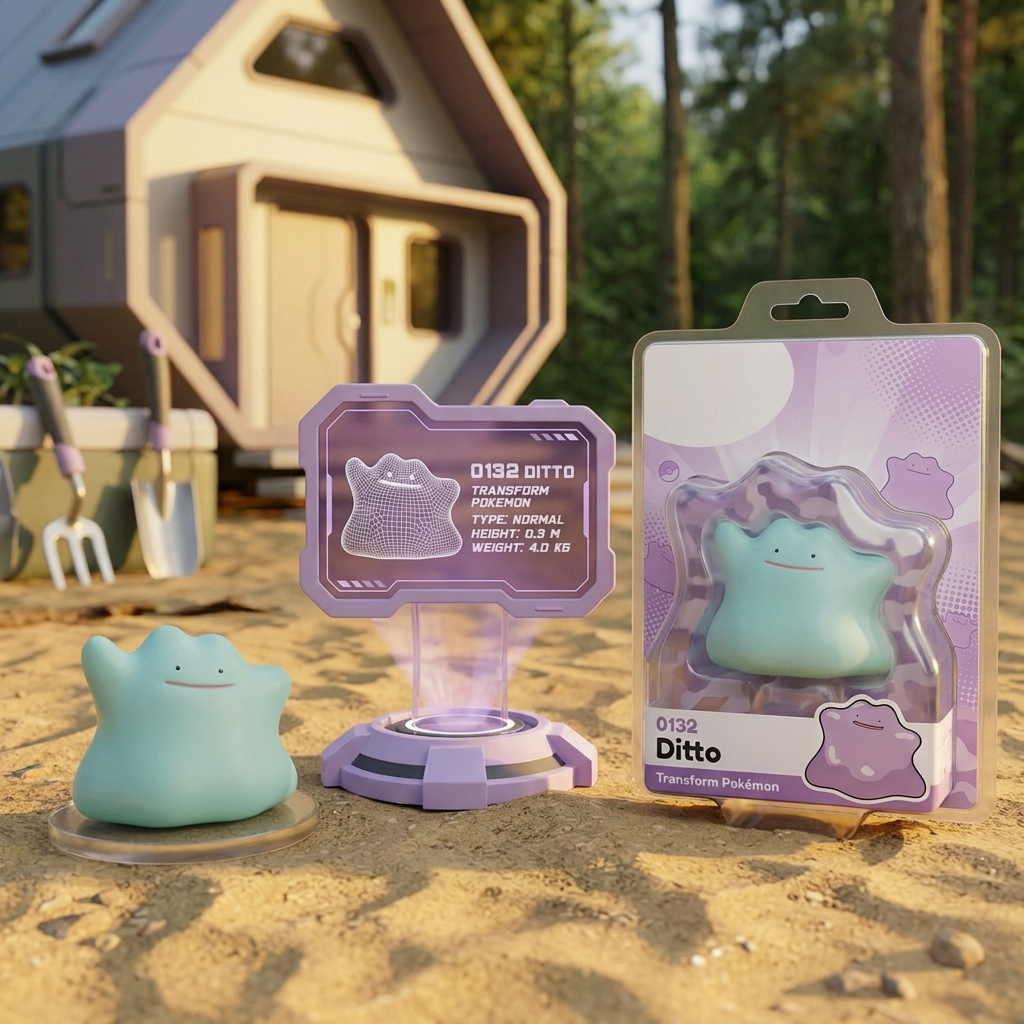 Teal Ditto in a blister display — nano-banana-2