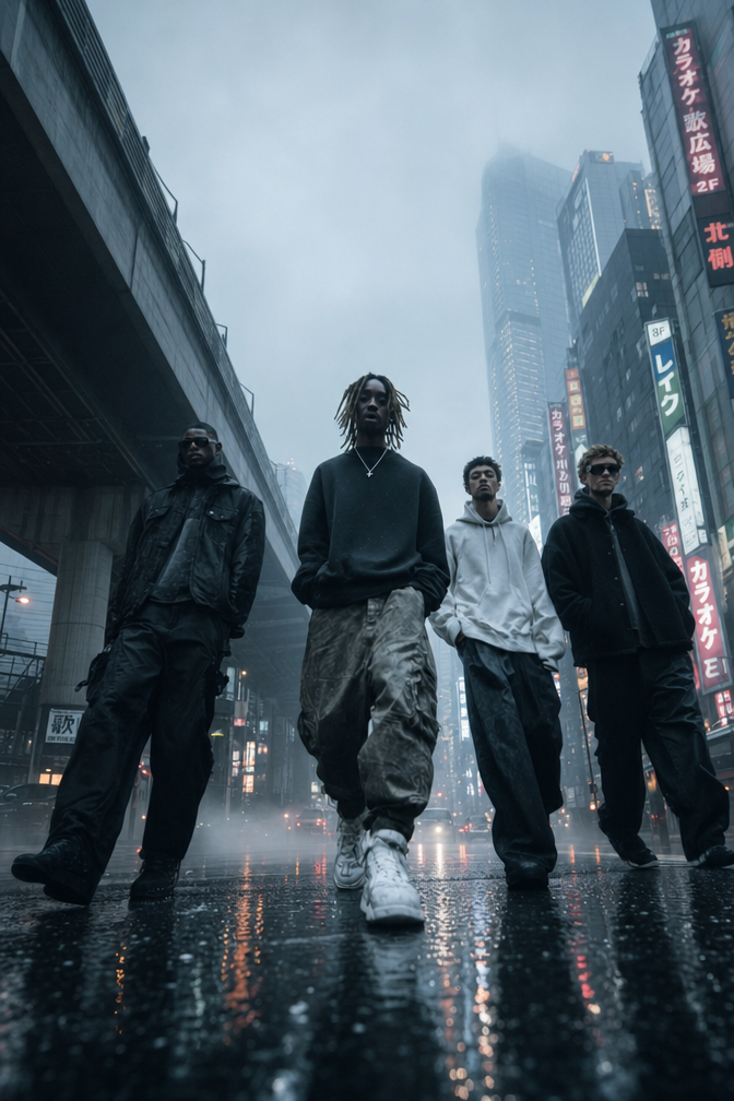 Tokyo Overpass Streetwear Editorial