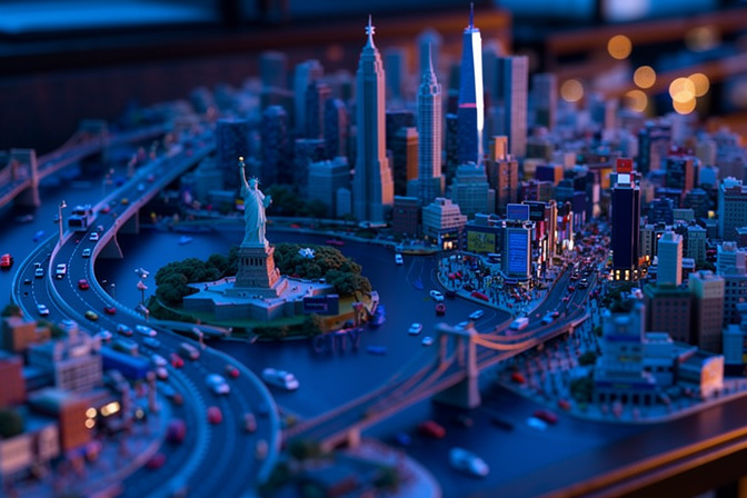 Twilight Tilt-Shift New York Diorama — flux-2-pro