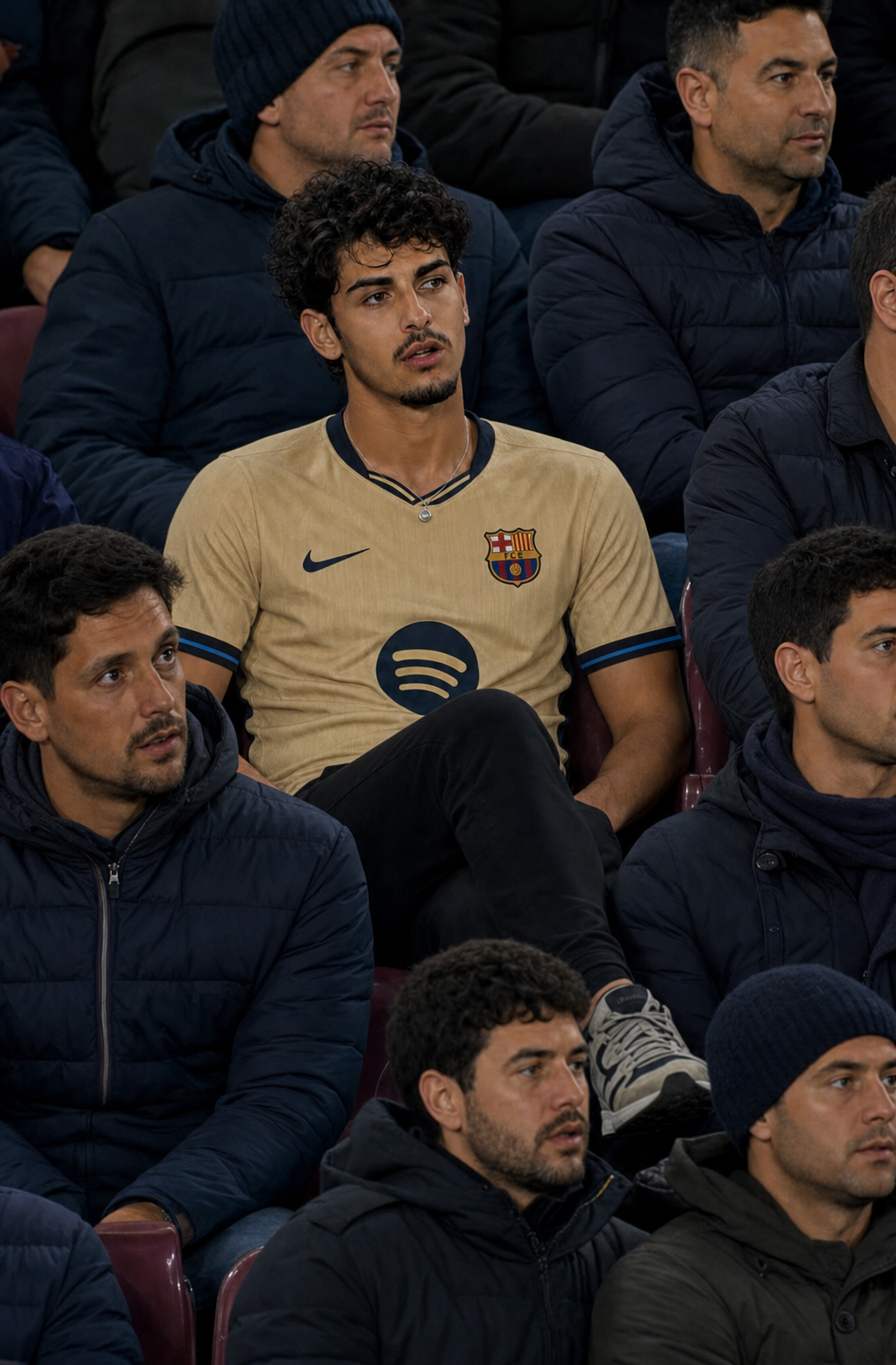 Young FC Barcelona Fan, Candid Stadium